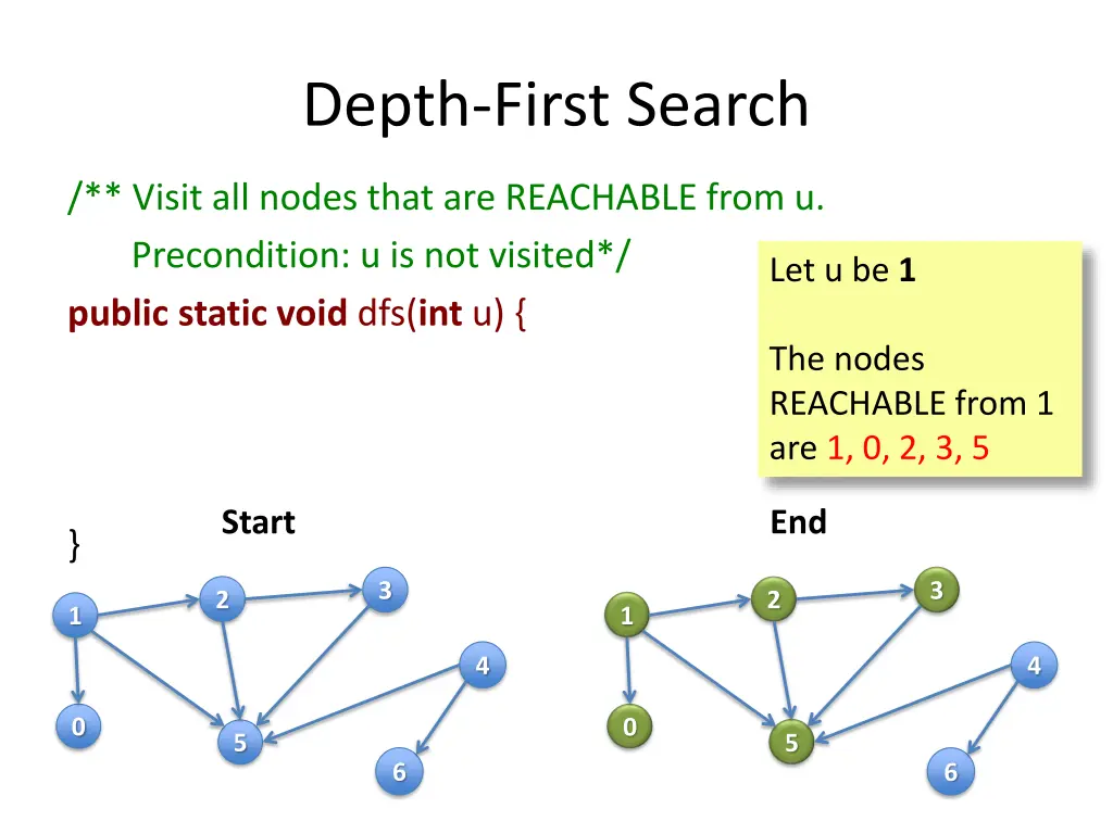 depth first search 8