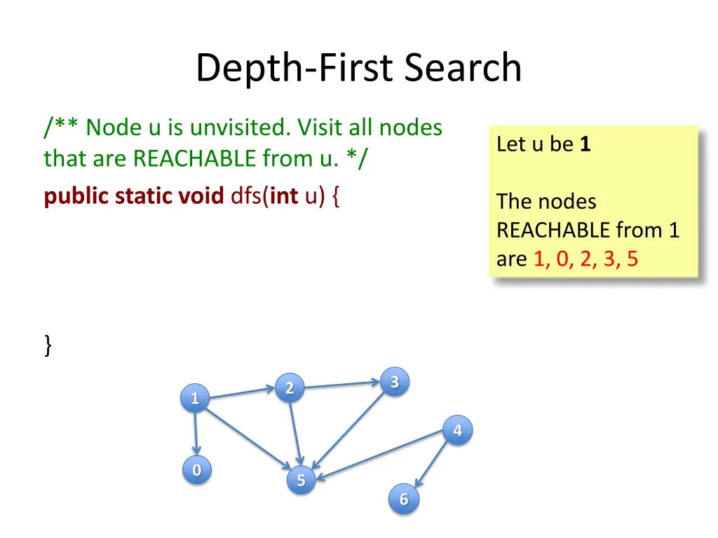depth first search 9