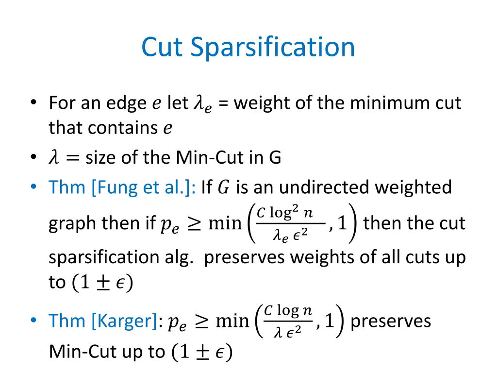 cut sparsification 1