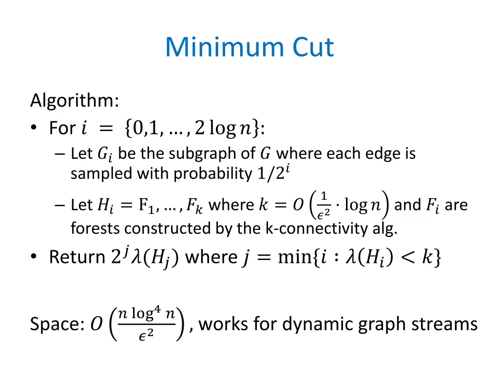 minimum cut
