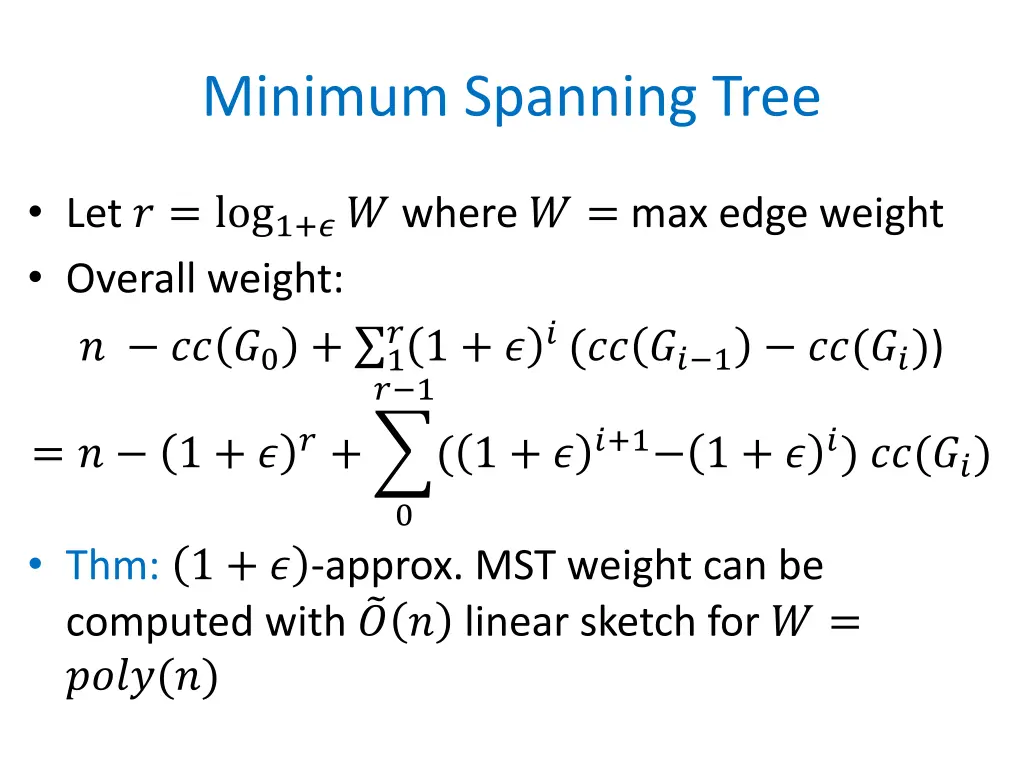 minimum spanning tree 1