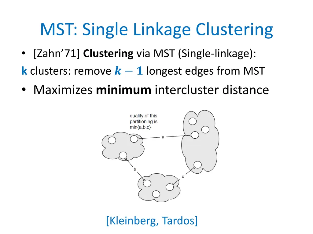 mst single linkage clustering