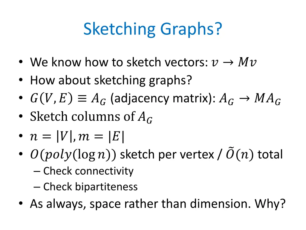 sketching graphs