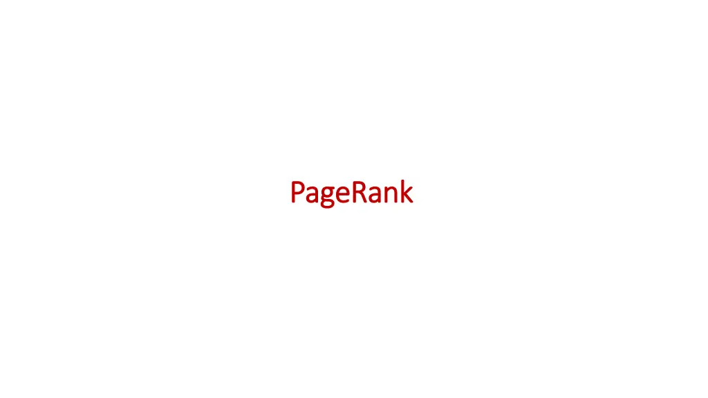 pagerank pagerank