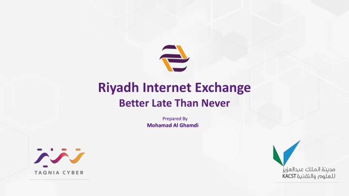 riyadh internet exchange better late than never