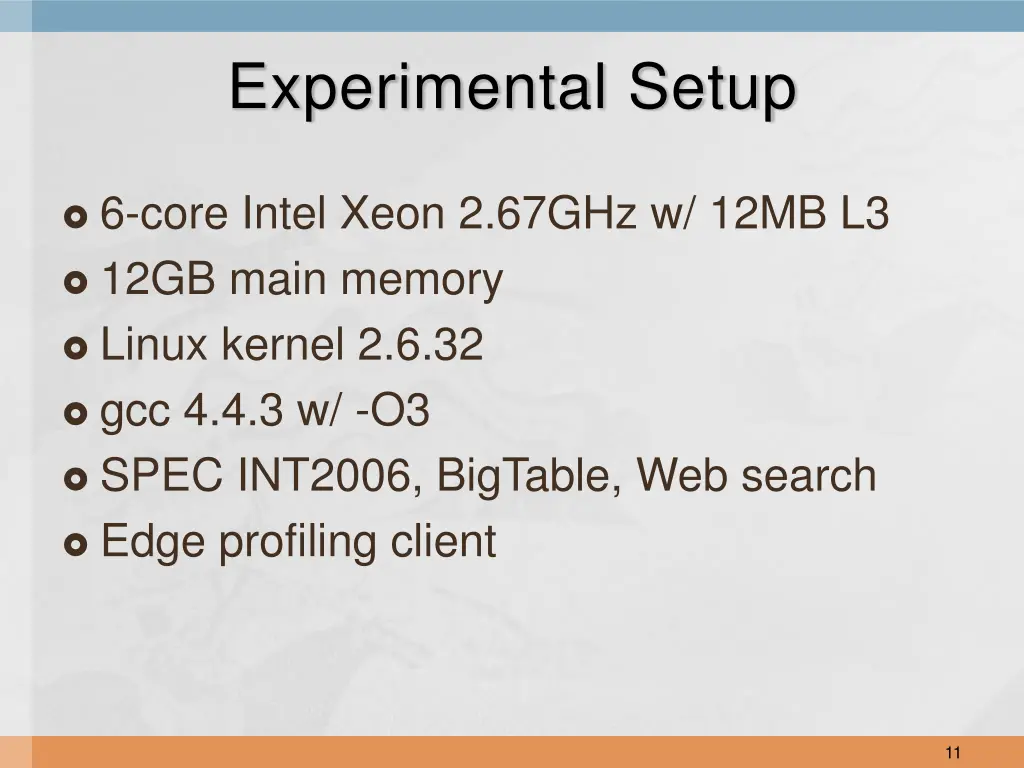 experimental setup