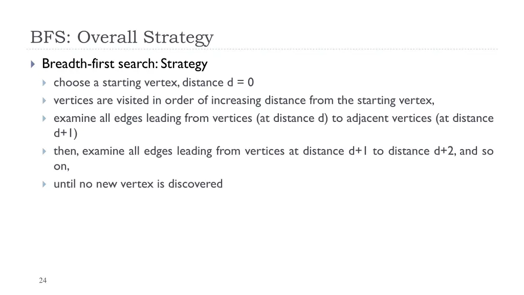 bfs overall strategy