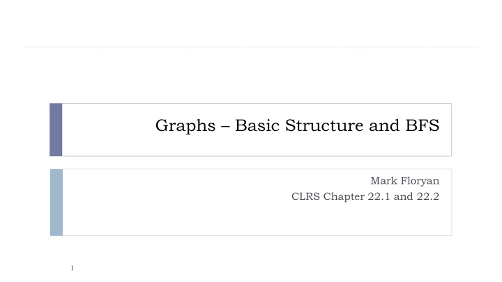 graphs basic structure and bfs