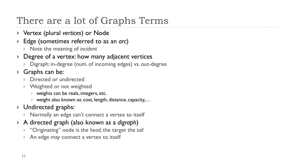 there are a lot of graphs terms