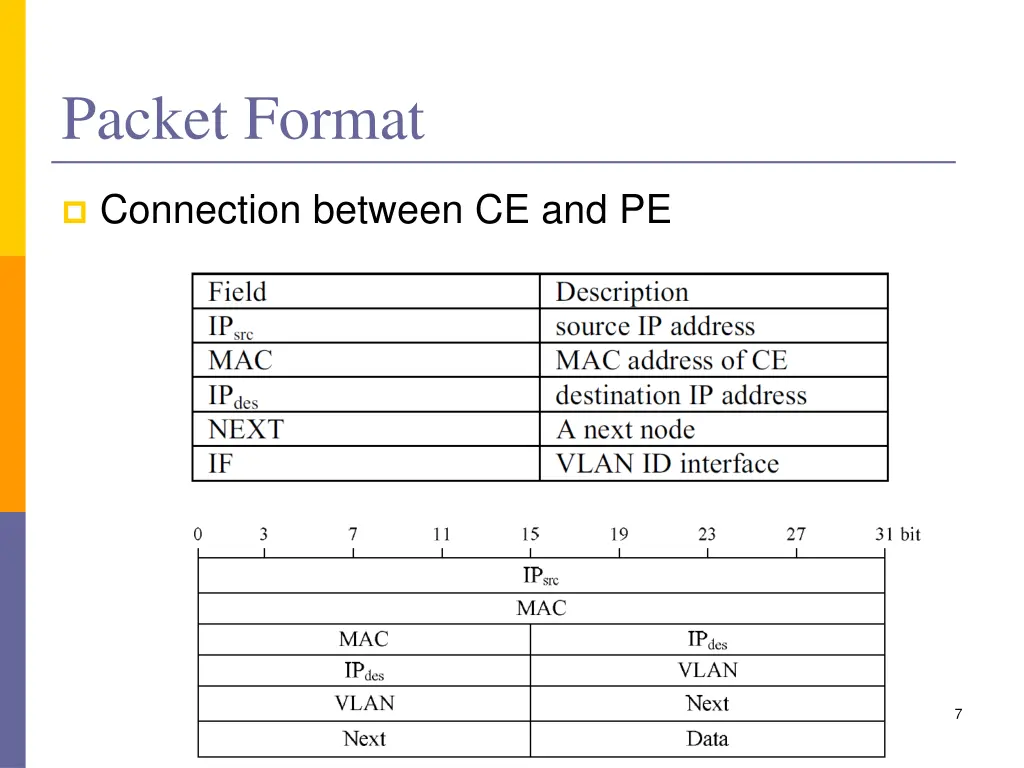 packet format