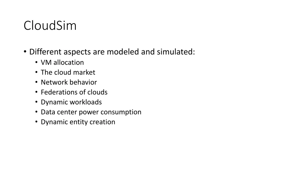 cloudsim 1