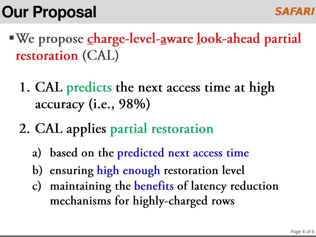 our proposal