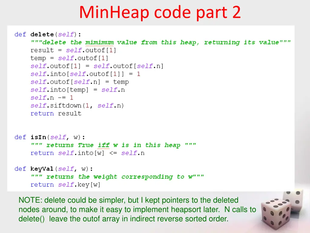 minheap code part 2