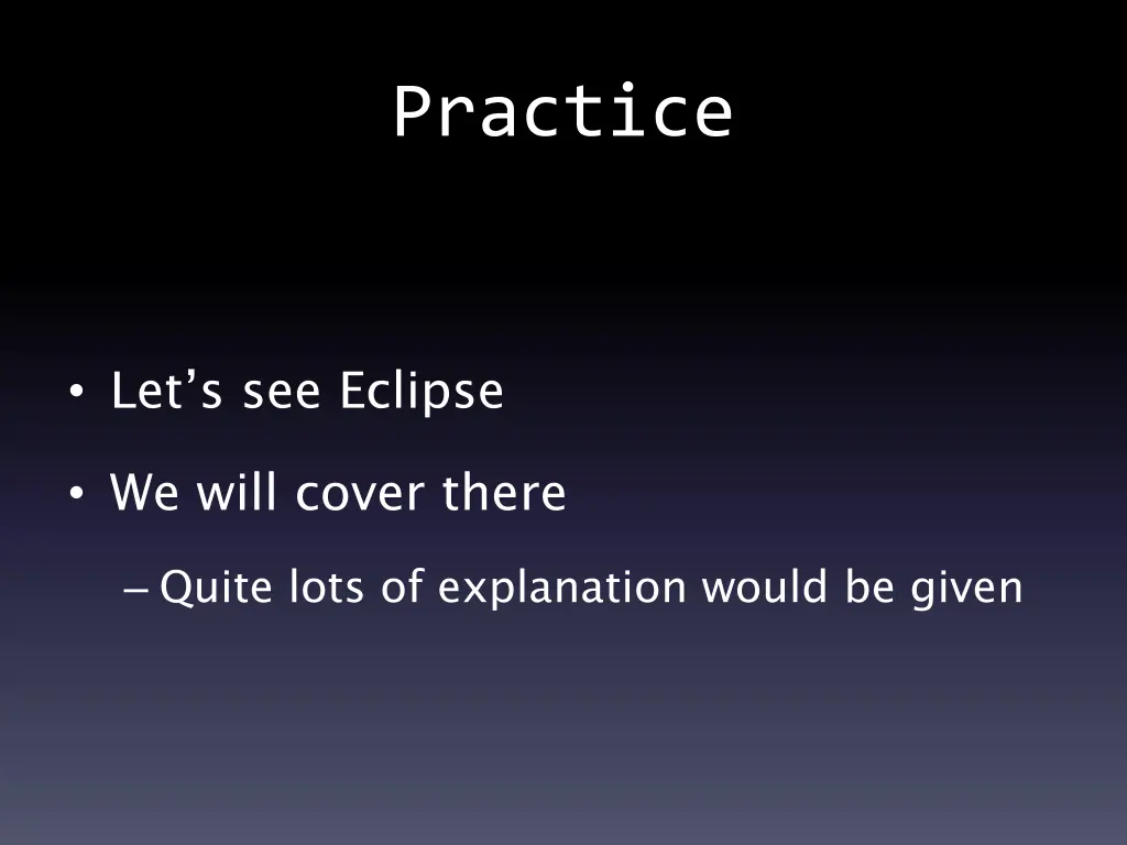 practice