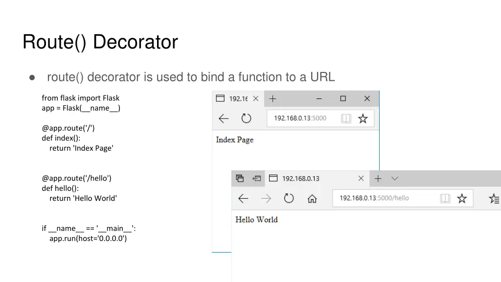 route decorator