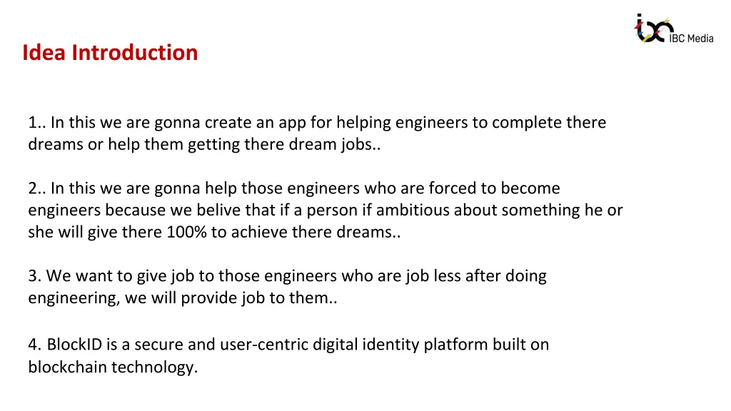 idea introduction