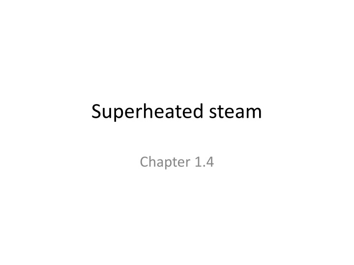 superheated steam