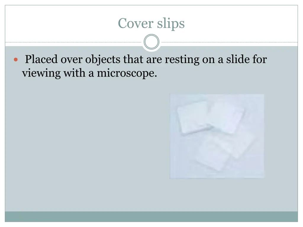 cover slips