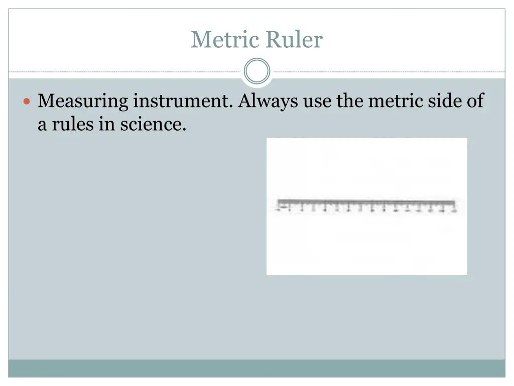 metric ruler