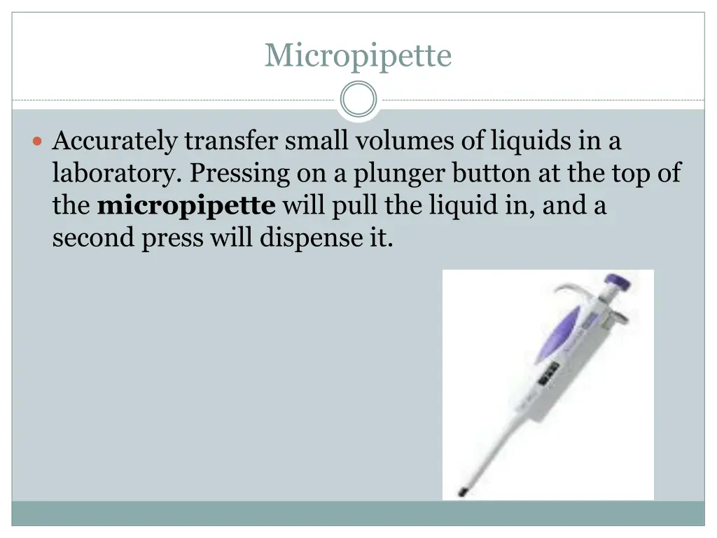 micropipette