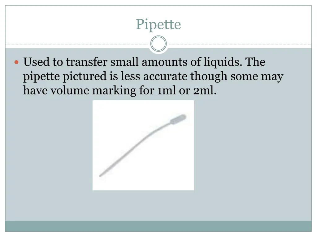 pipette
