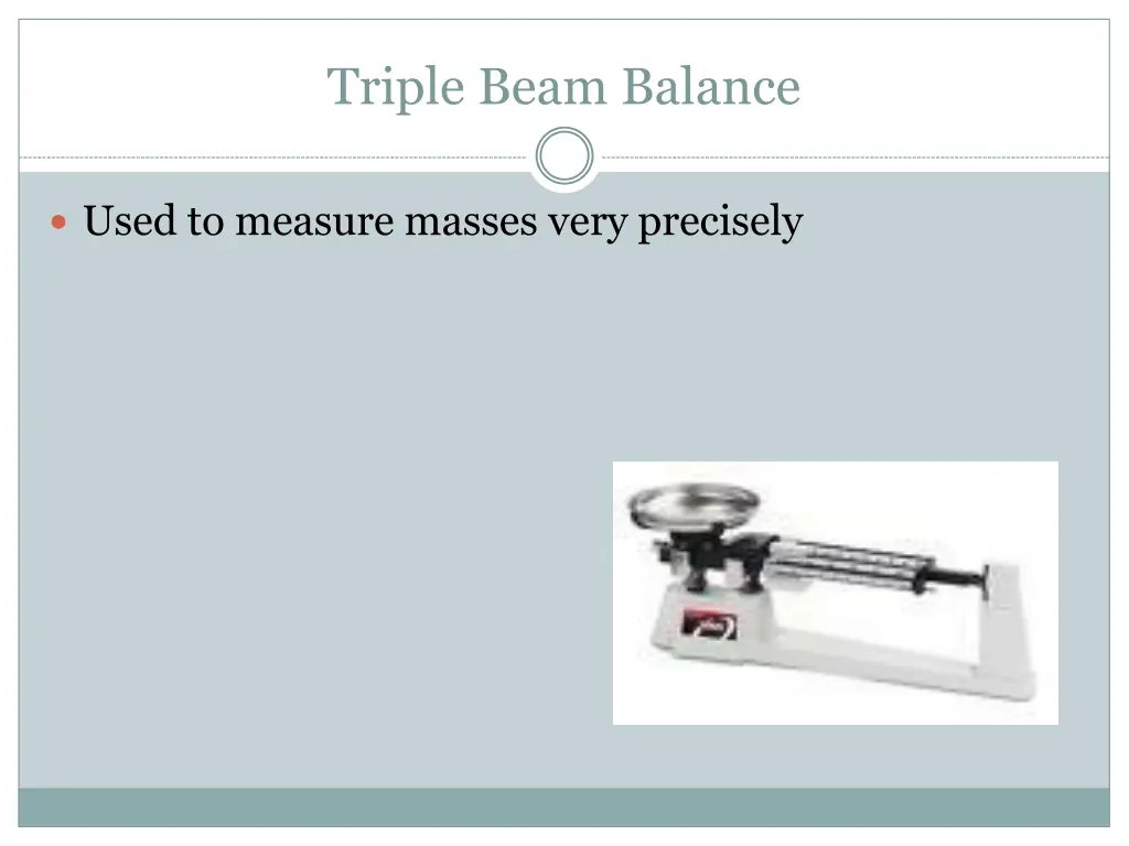 triple beam balance