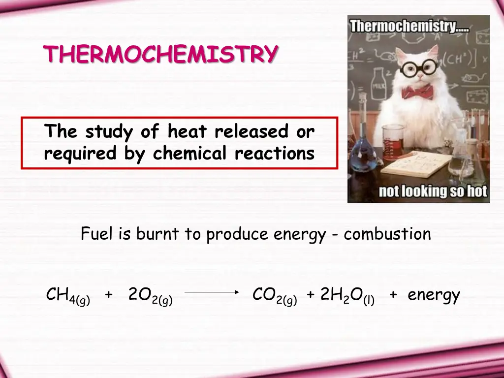 thermochemistry