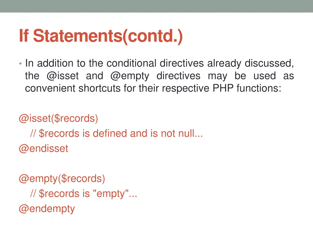 if statements contd