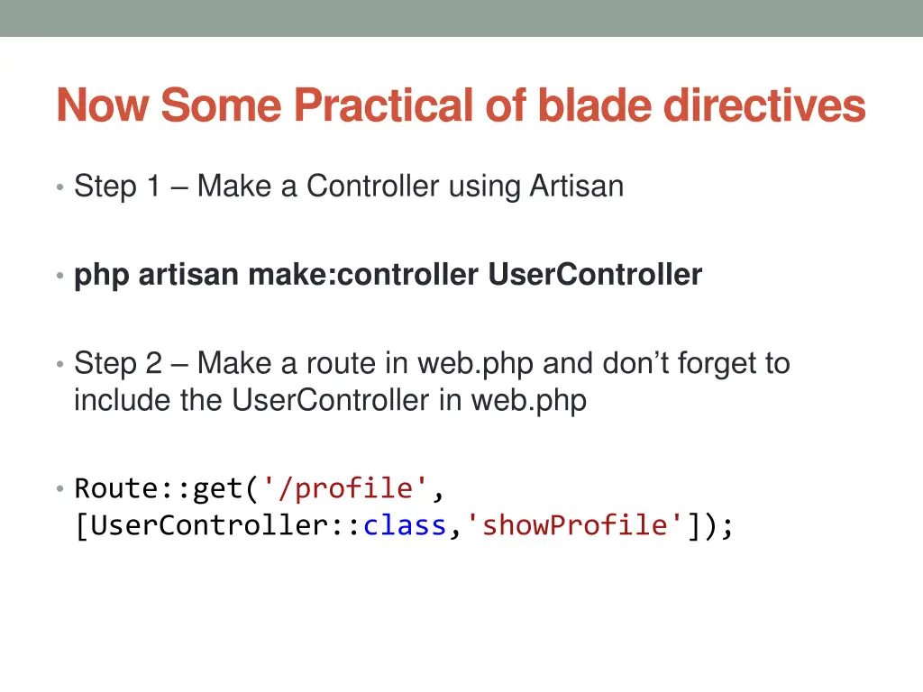 now some practical of blade directives