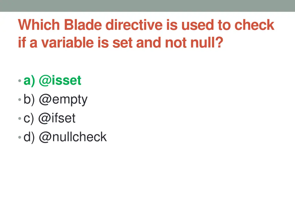 which blade directive is used to check 1