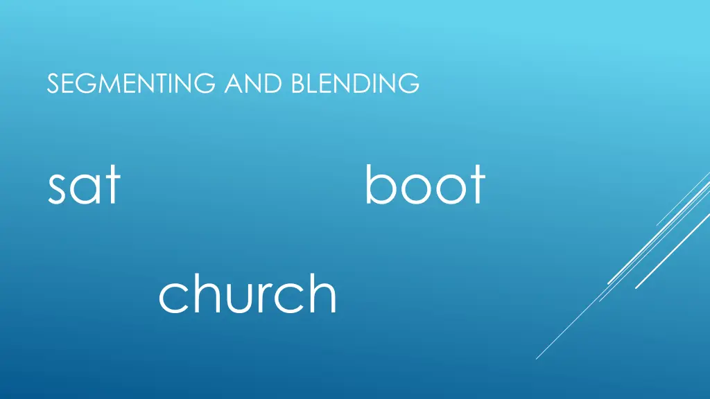 segmenting and blending 1