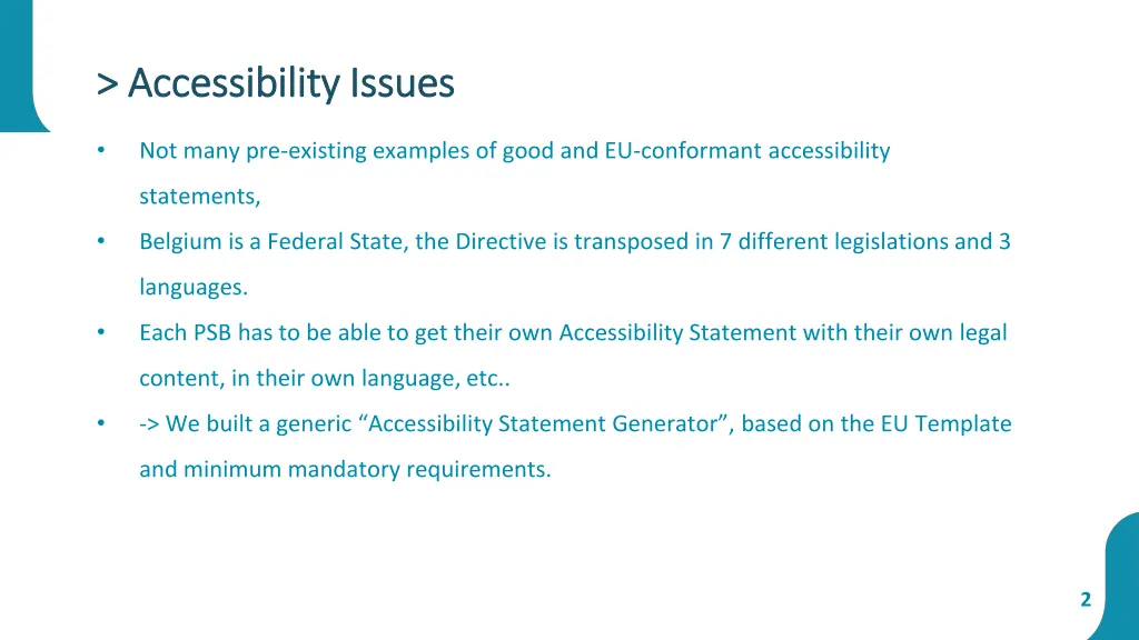 accessibility issues accessibility issues