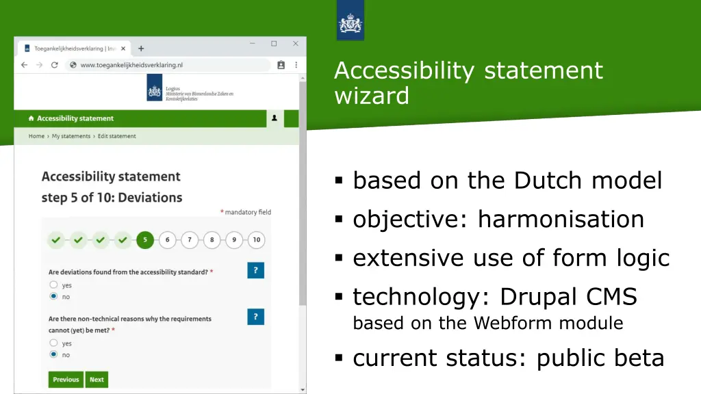 accessibility statement wizard
