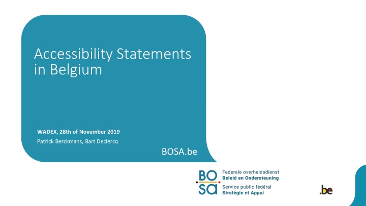 accessibility statements in belgium