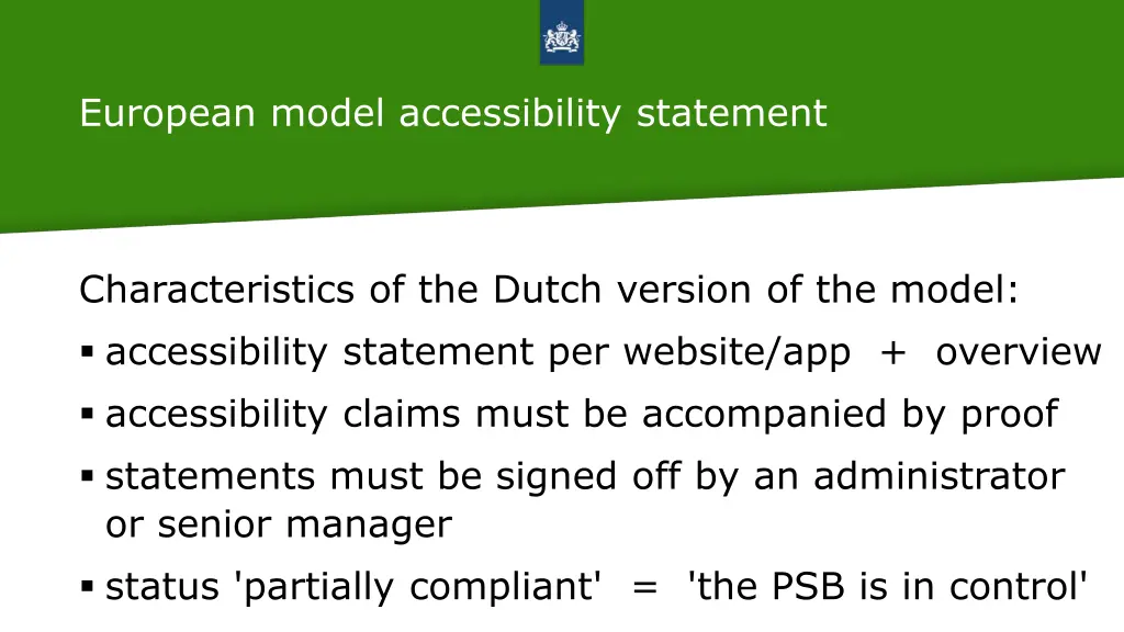 european model accessibility statement