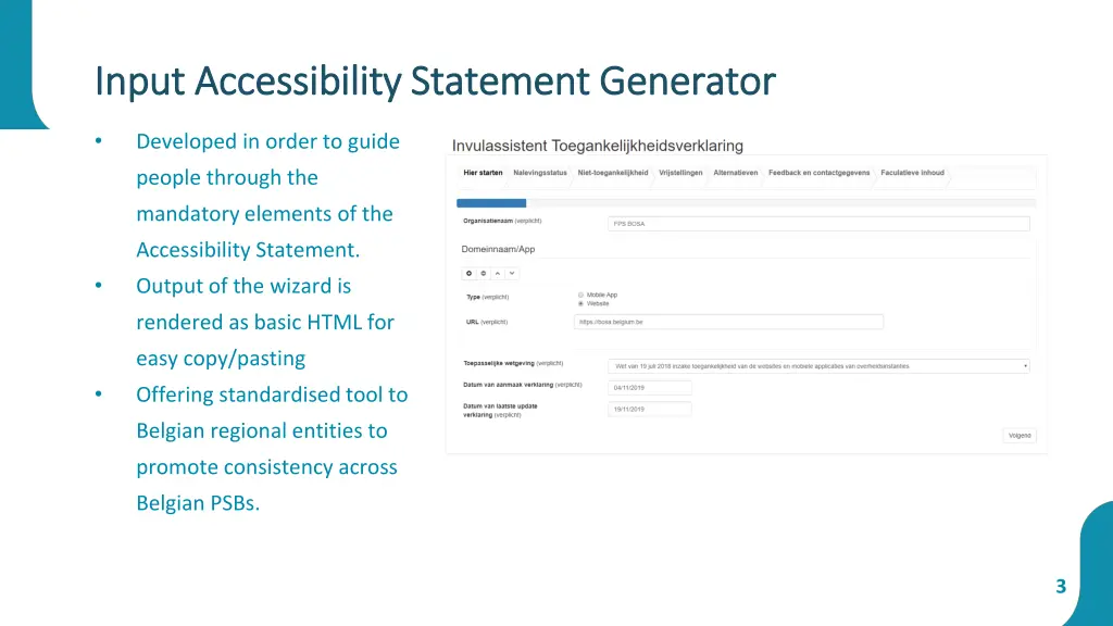 input accessibility statement generator input