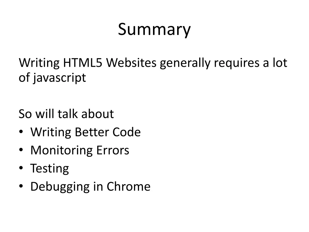 summary