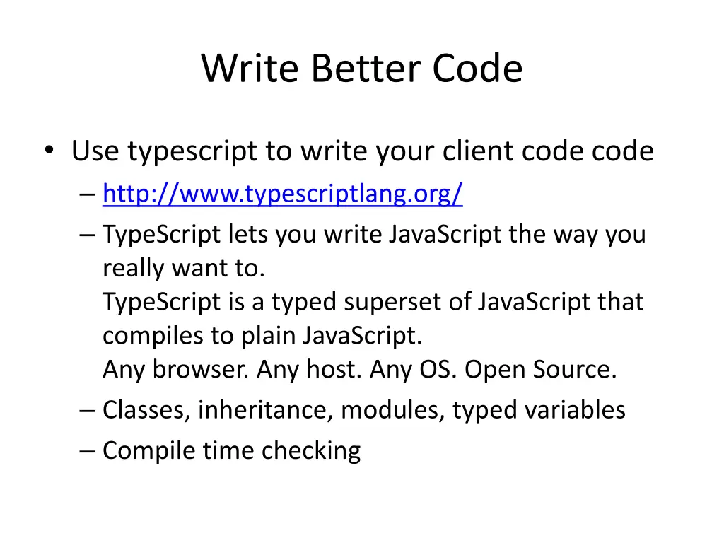 write better code