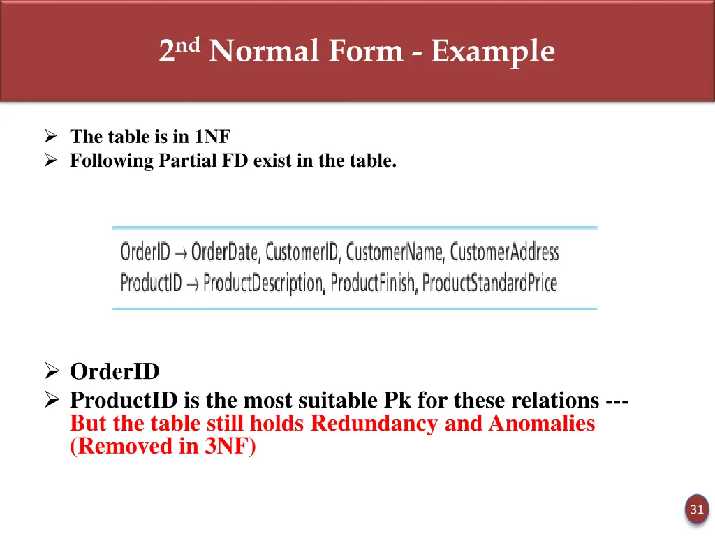 2 nd normal form example 2