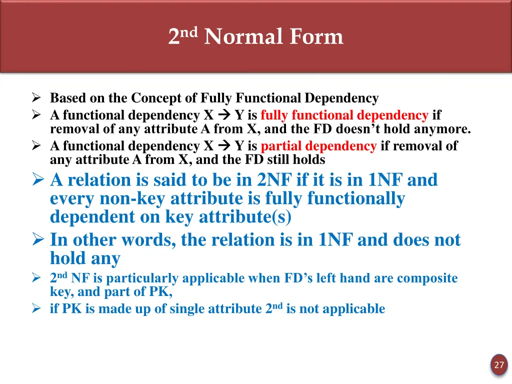 2 nd normal form