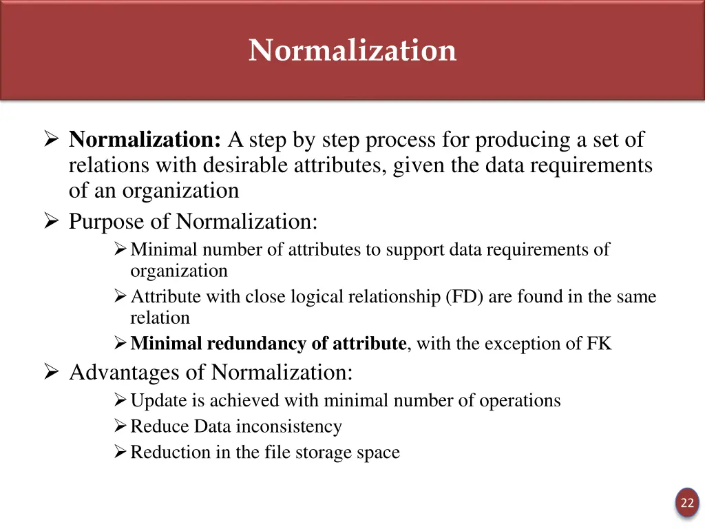 normalization