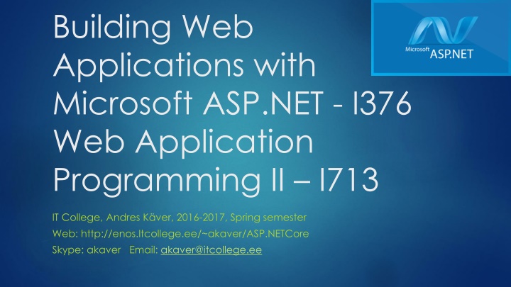 building web applications with microsoft