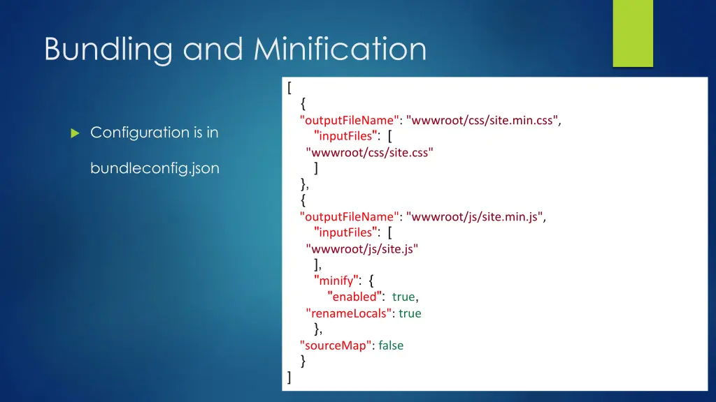 bundling and minification 5