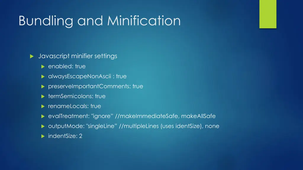 bundling and minification 7
