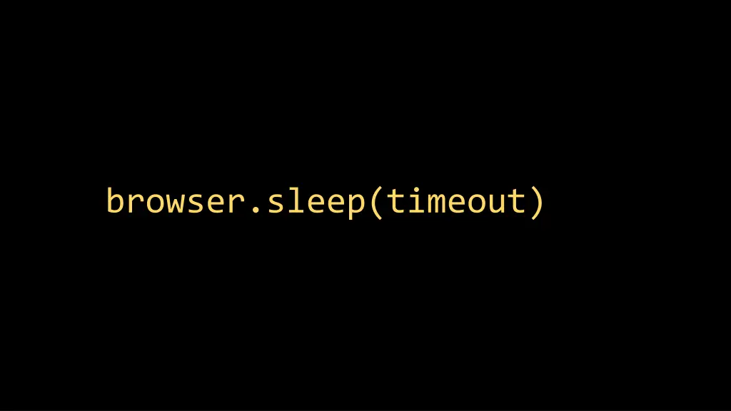 browser sleep timeout