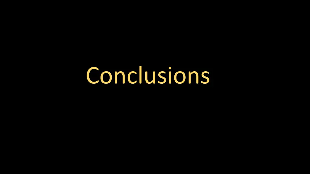 conclusions