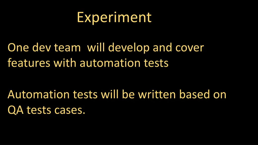 experiment