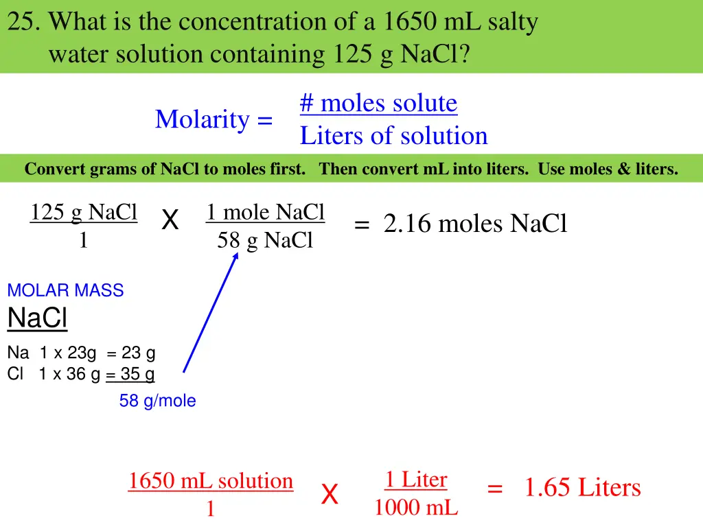 25 what is the concentration of a 1650 ml salty 2