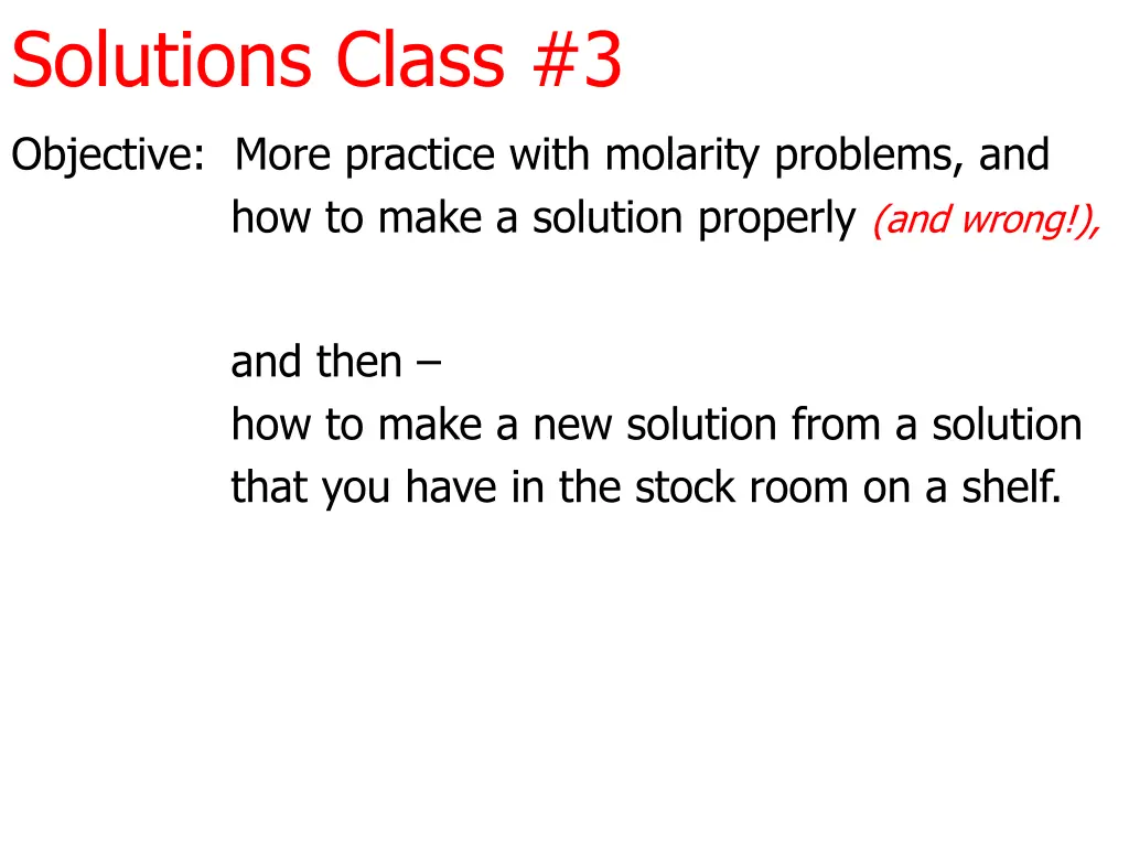 solutions class 3
