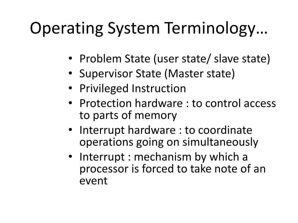 operating system terminology 2